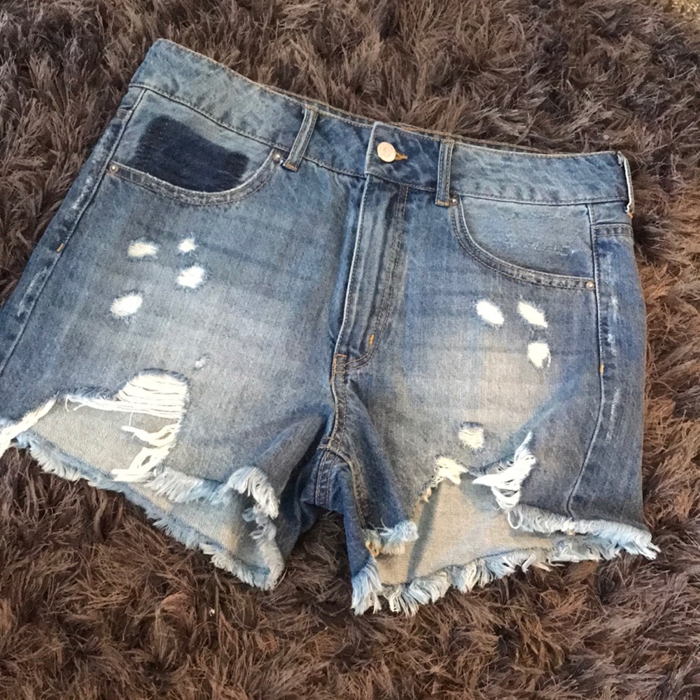 Blue jean shorts